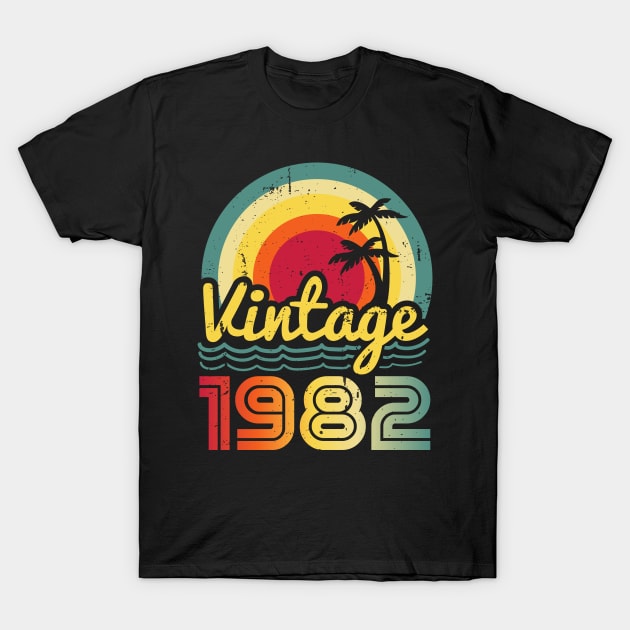 Vintage 1982 Made in 1982 41th birthday 41 years old Gift T-Shirt by Winter Magical Forest